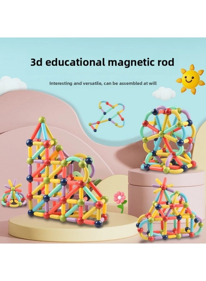 Magnetic Building Blocks - 46 pcs + Wheel