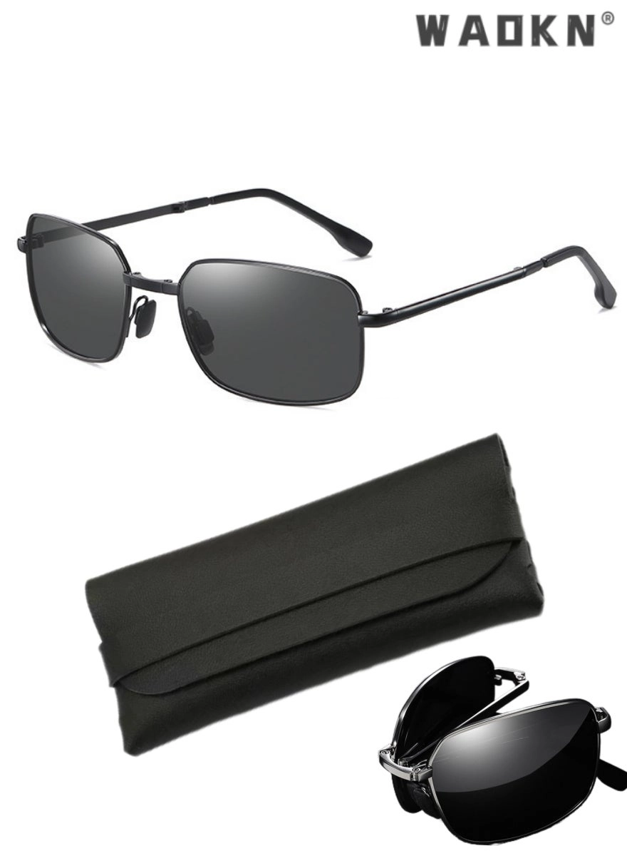 WAOKN Foldable Sunglasses - 61 mm Grey