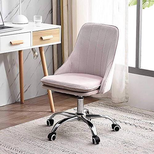 Velvet Task Chair - Adjustable Swivel Rolling Purple