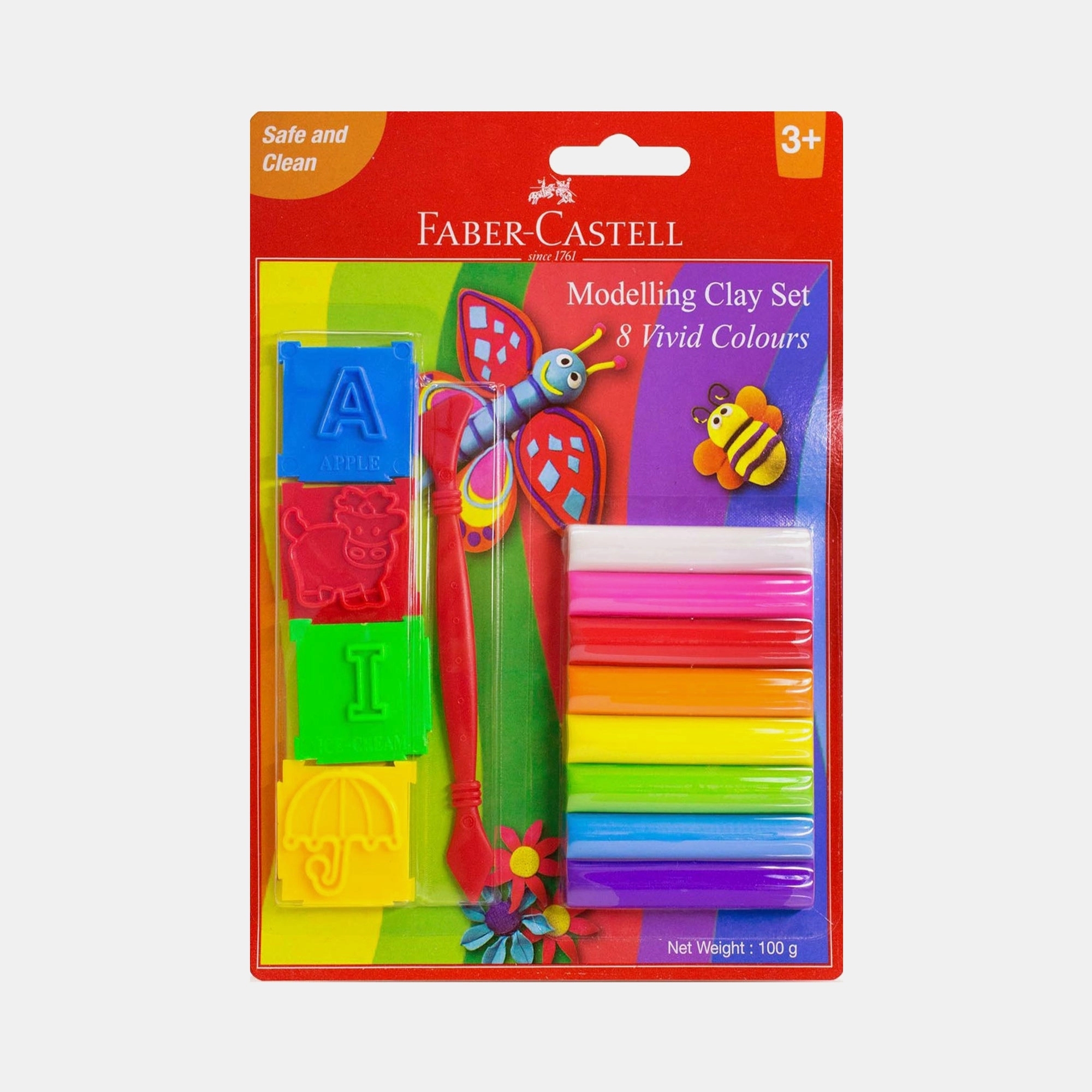 Faber-Castell Modelling Clay - 100G 13pcs.