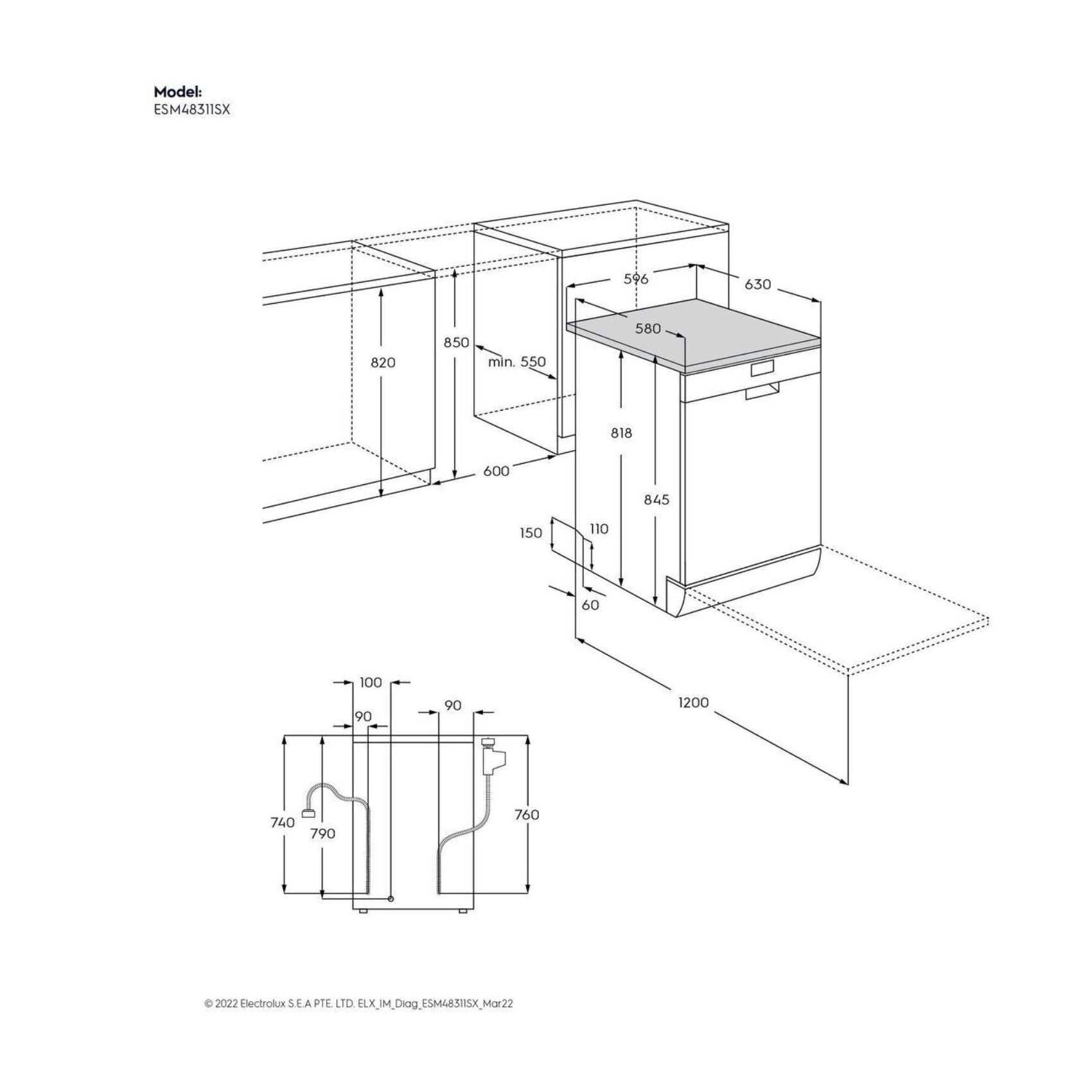 ESM48311SX Freestanding