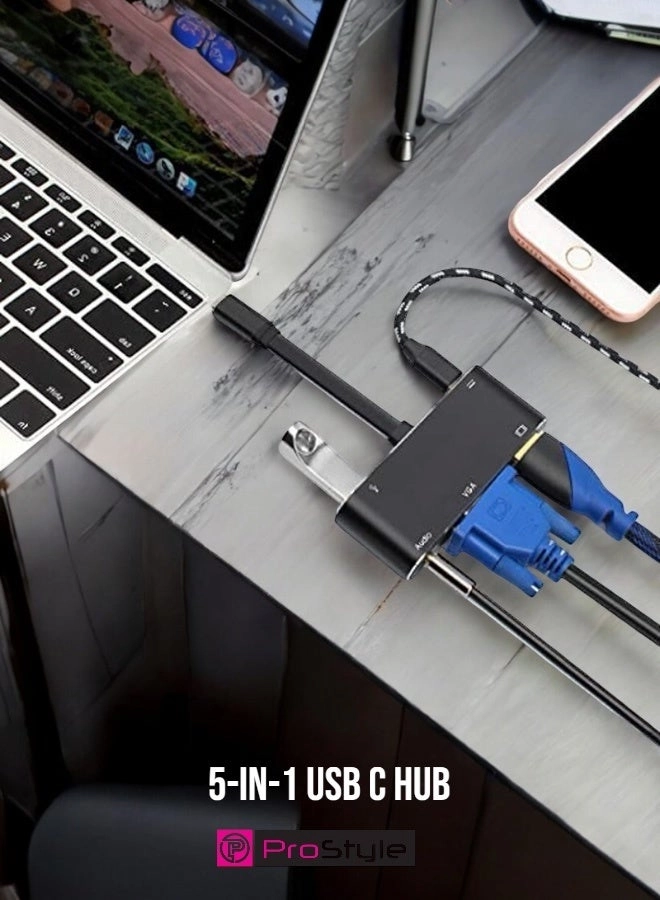 USB-C Hub - 5-in-1 USB 3.0
