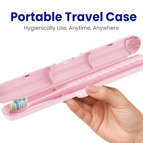 Sonic Electric Toothbrush - 2 Replacement Brush Heads Type-C Rechargeable 1 Charge for 90 Days