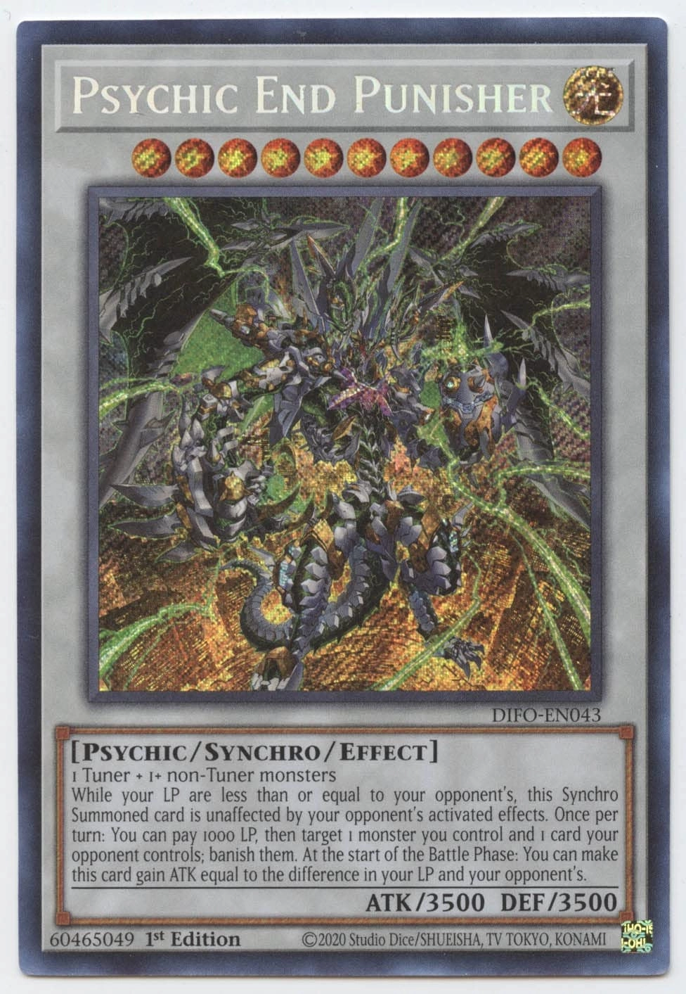 Yu-Gi-Oh! Psychic End Punisher - DIFO-EN043