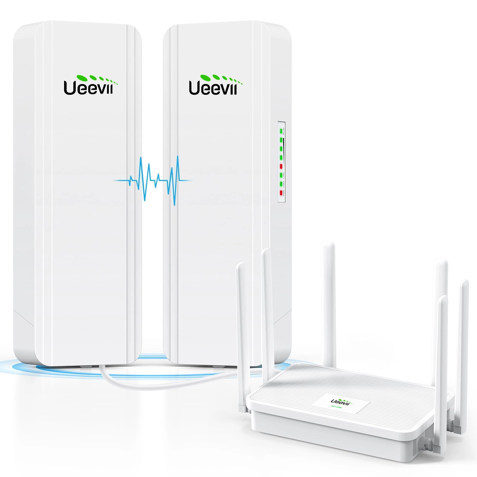 UeeVii CPE5824 - 5KM Gigabit + WR3000K - AX3000 WiFi 6