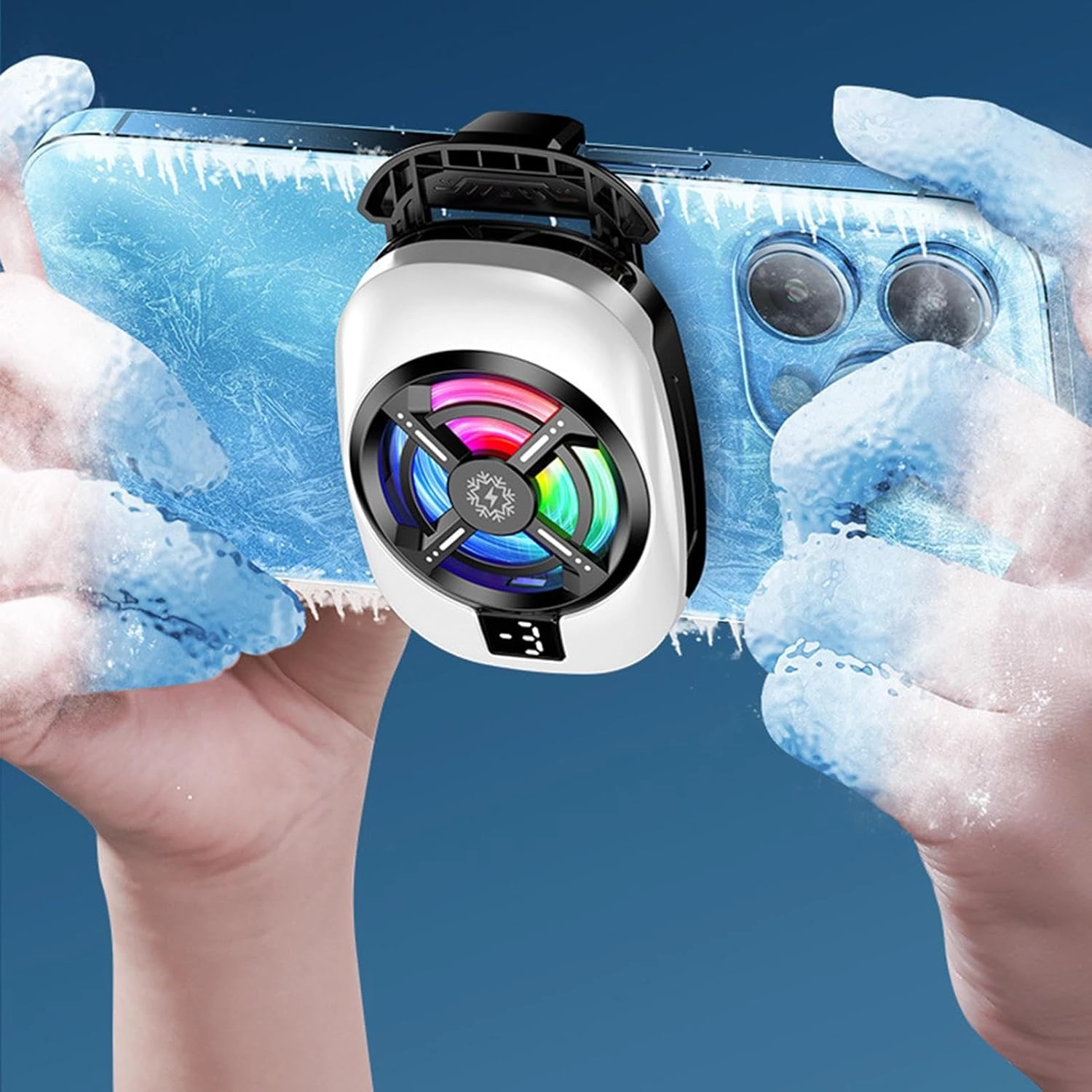 Silent Phone Cooler - Magnetic RGB Fan