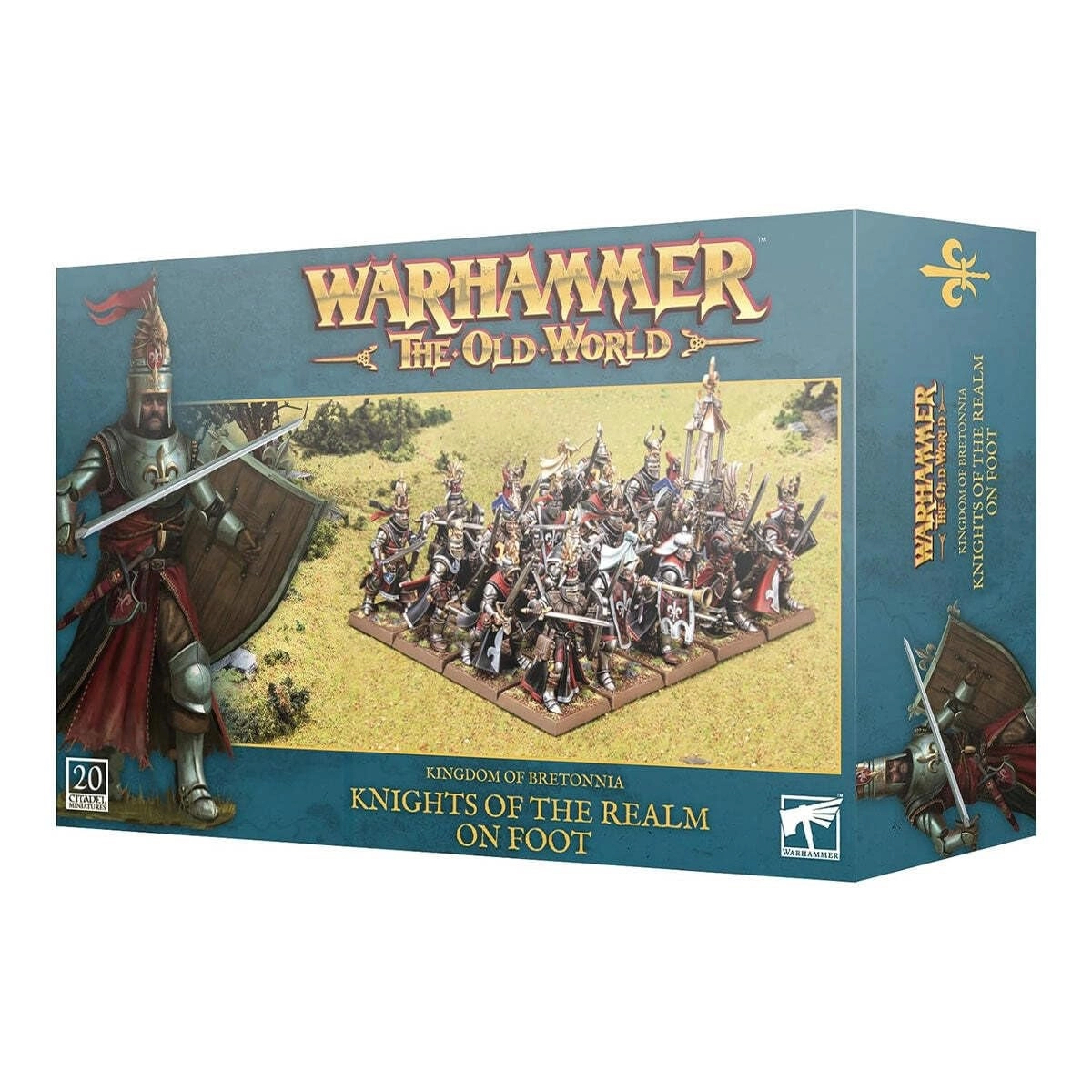 Knights of The Realm on Foot - Set of 20 Unpainted