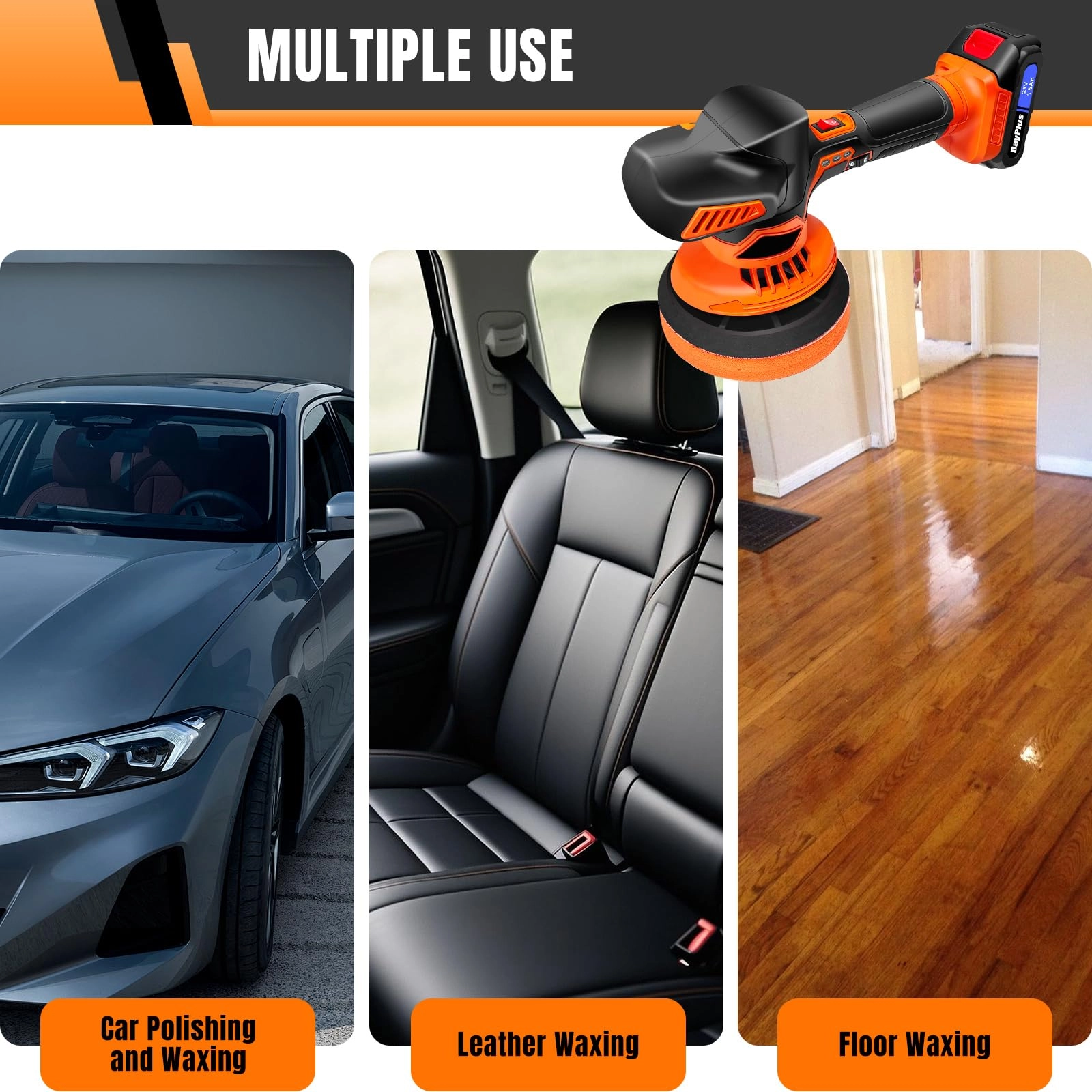 Cordless Buffer Polisher - 580W 125mm–150mm