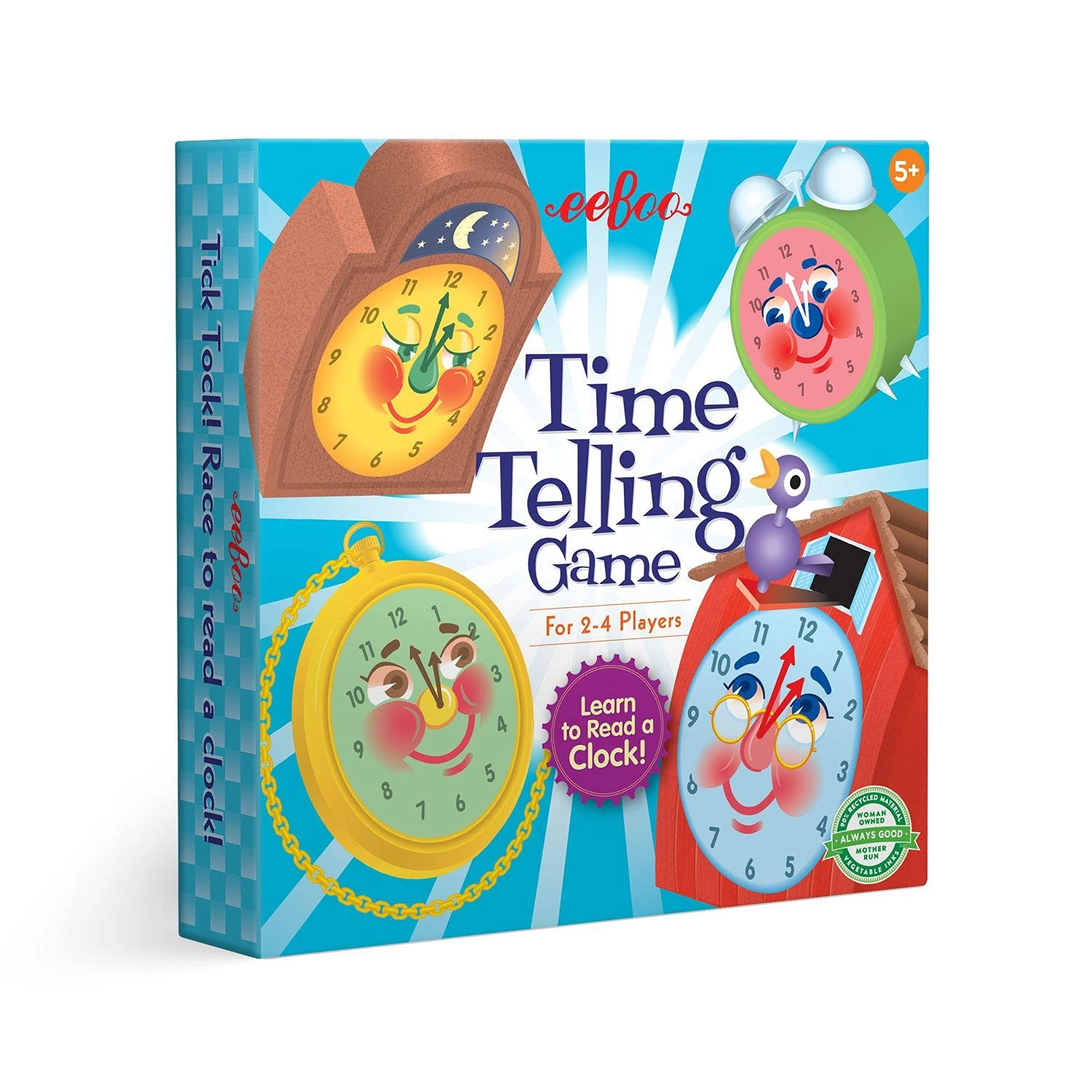 eeBoo Time Telling Game - 5 - 10 years
