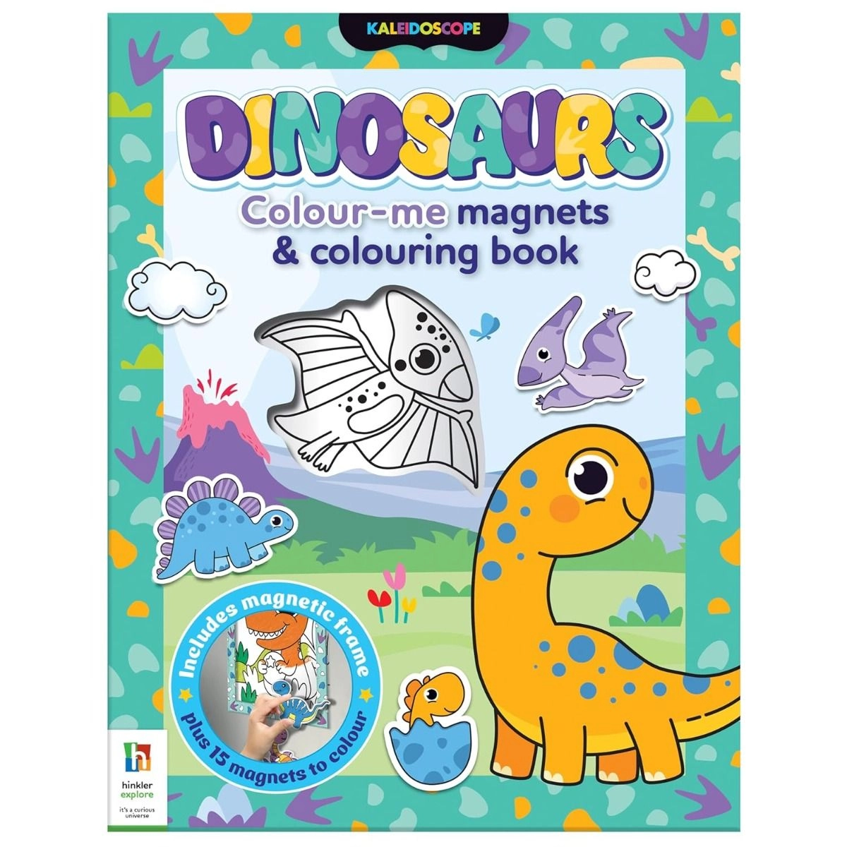 Hinkler Dinosaurs Colour Me Magnets - 3+ years