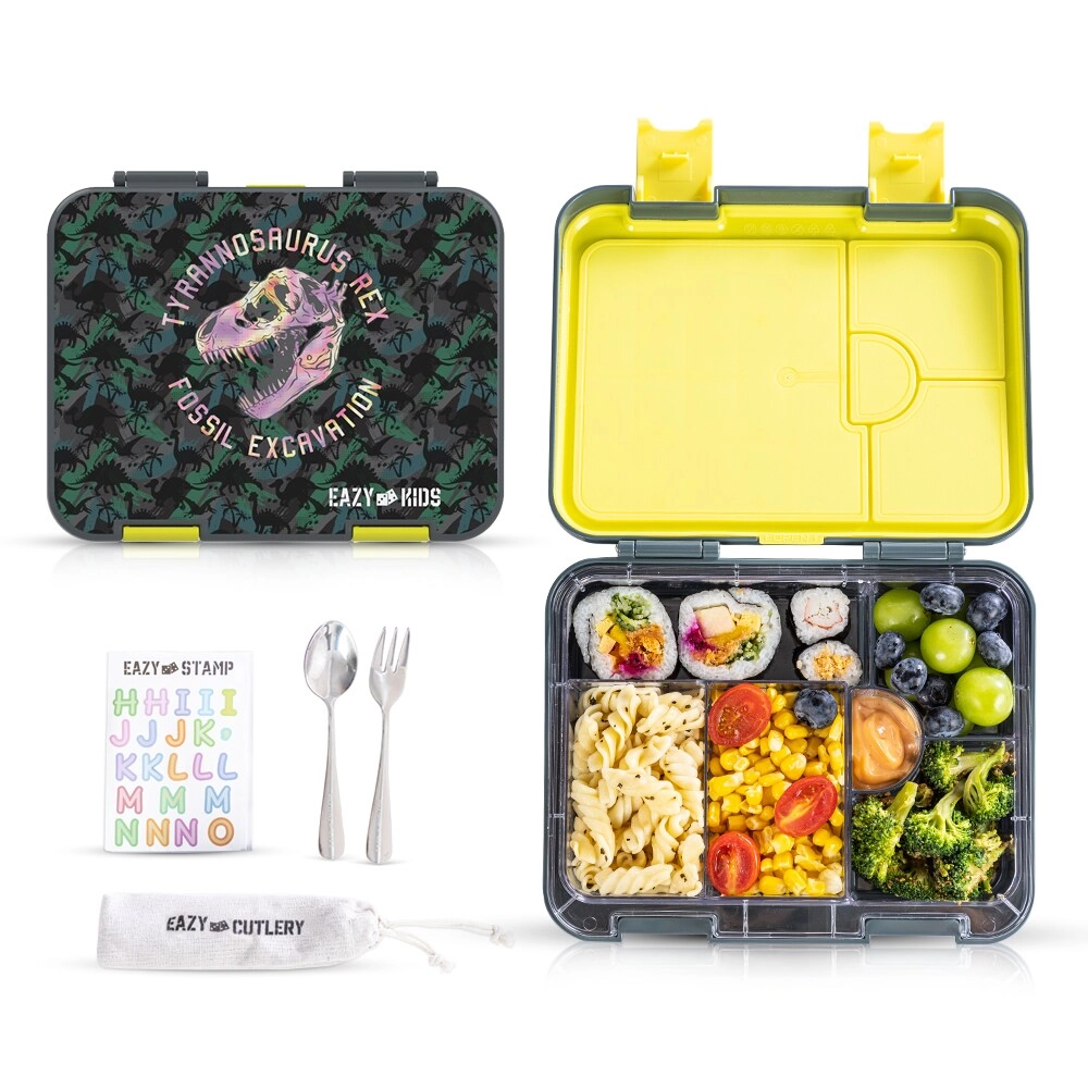 6 & 4 Convertible Bento Lunch Box - TREX Blue