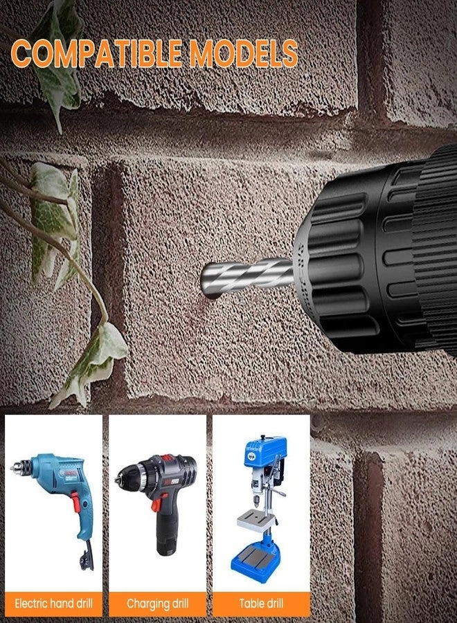 Power Drill Bits Set - Alloy Steel Carbide-Tipped 7-Piece 3-12mm