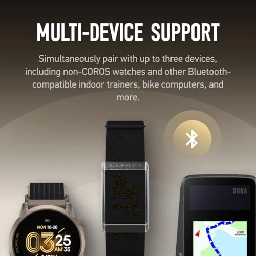 Heart Rate Monitor - 38 Hours Battery Life Bluetooth Connects up to 3 Devices