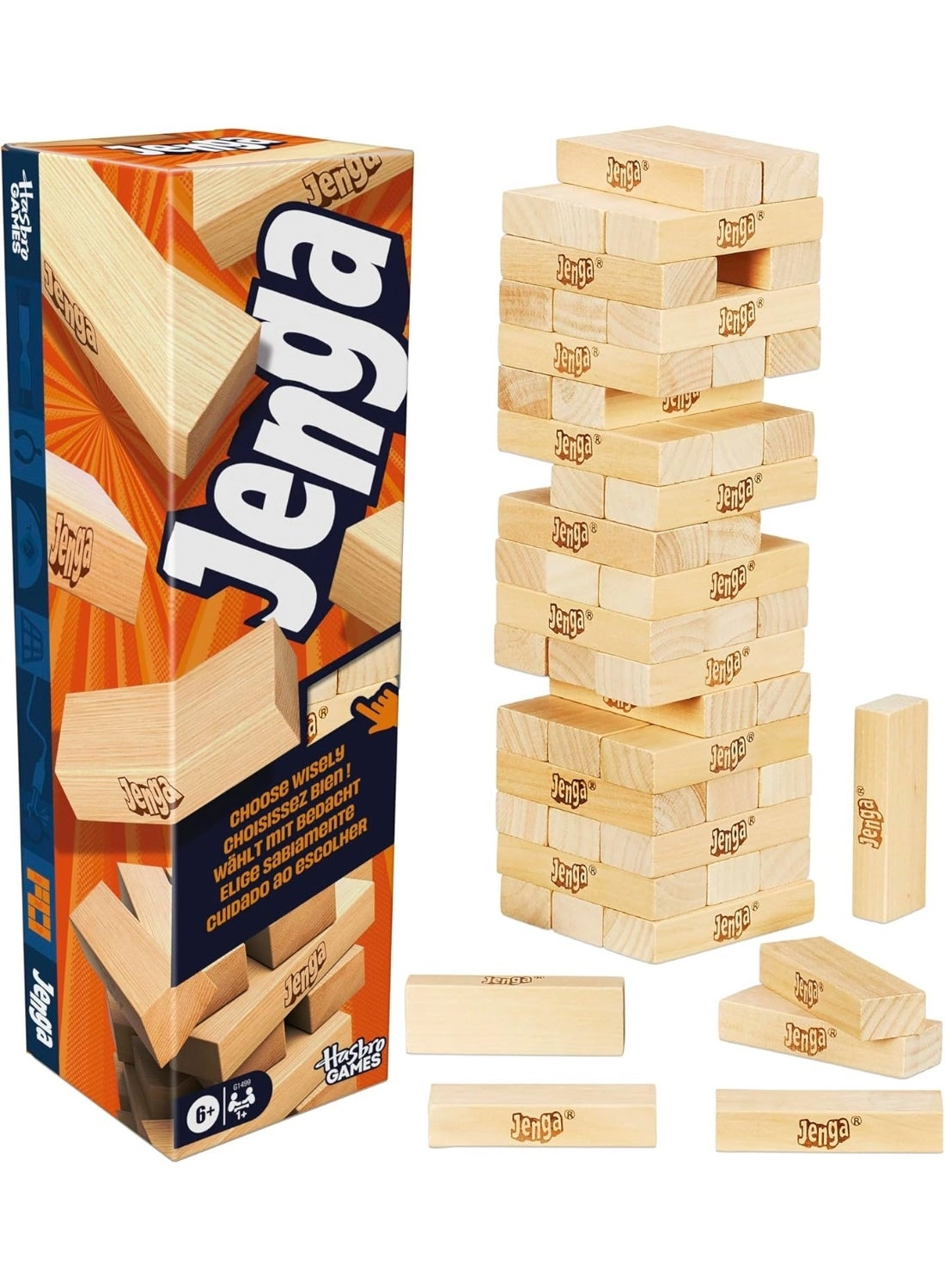 Hasbro Gaming Jenga - English 6+ Years 54 pieces