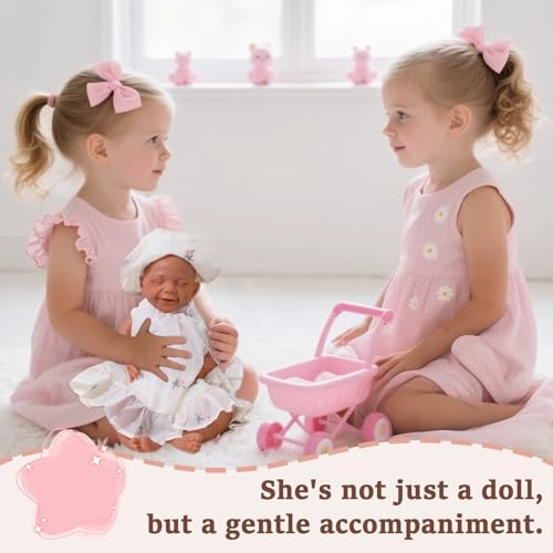 Reborn Baby Doll - 43cm Silicone Sleeping