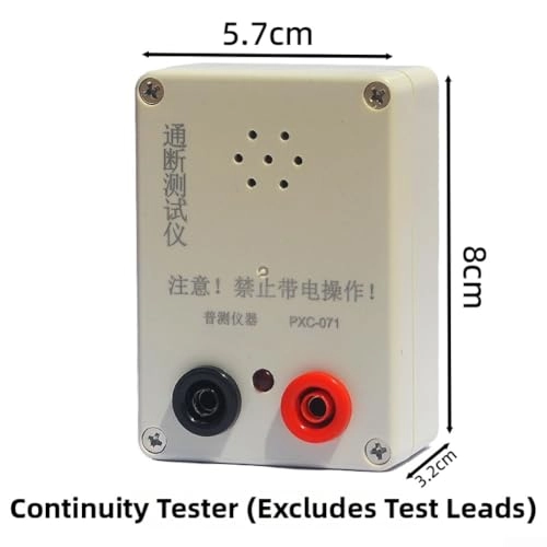 continuity tester - 20ma 9V red and black clip wire