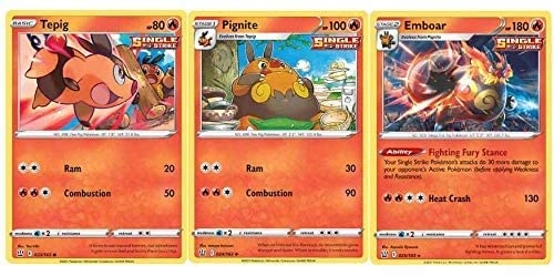Emboar 025/163 + Pignite + Tepig - 3pcs