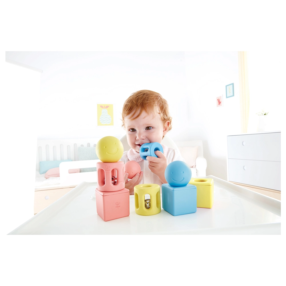 Geometric Rattle - 0 months rice-based materials 3 piece(s)