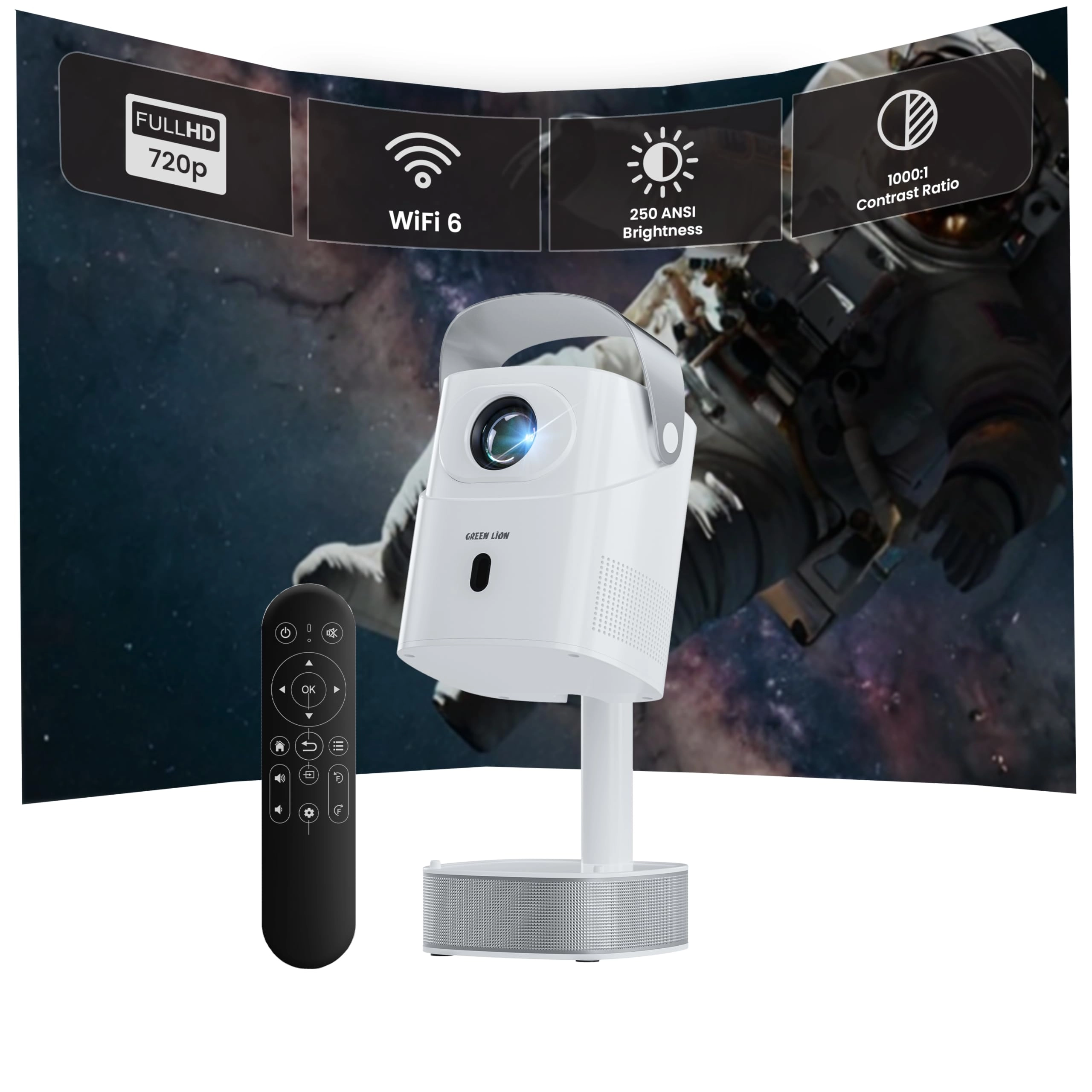 Pluto GNPLPRJRWH 250 ANSI lumens