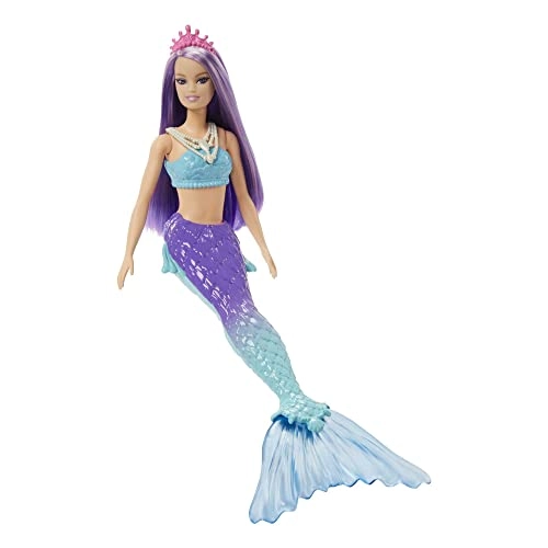 Barbie Dreamtopia Mermaid Doll - Purple Hair Ages 3+