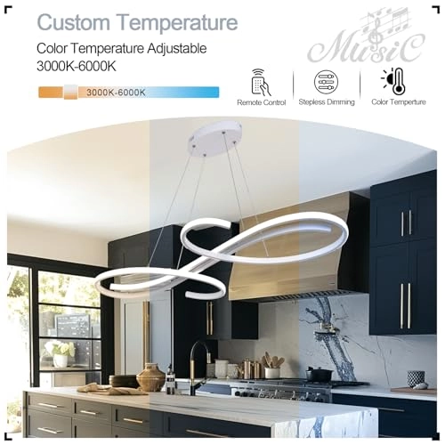Light Fixture - 3000K 6500K Dimmable