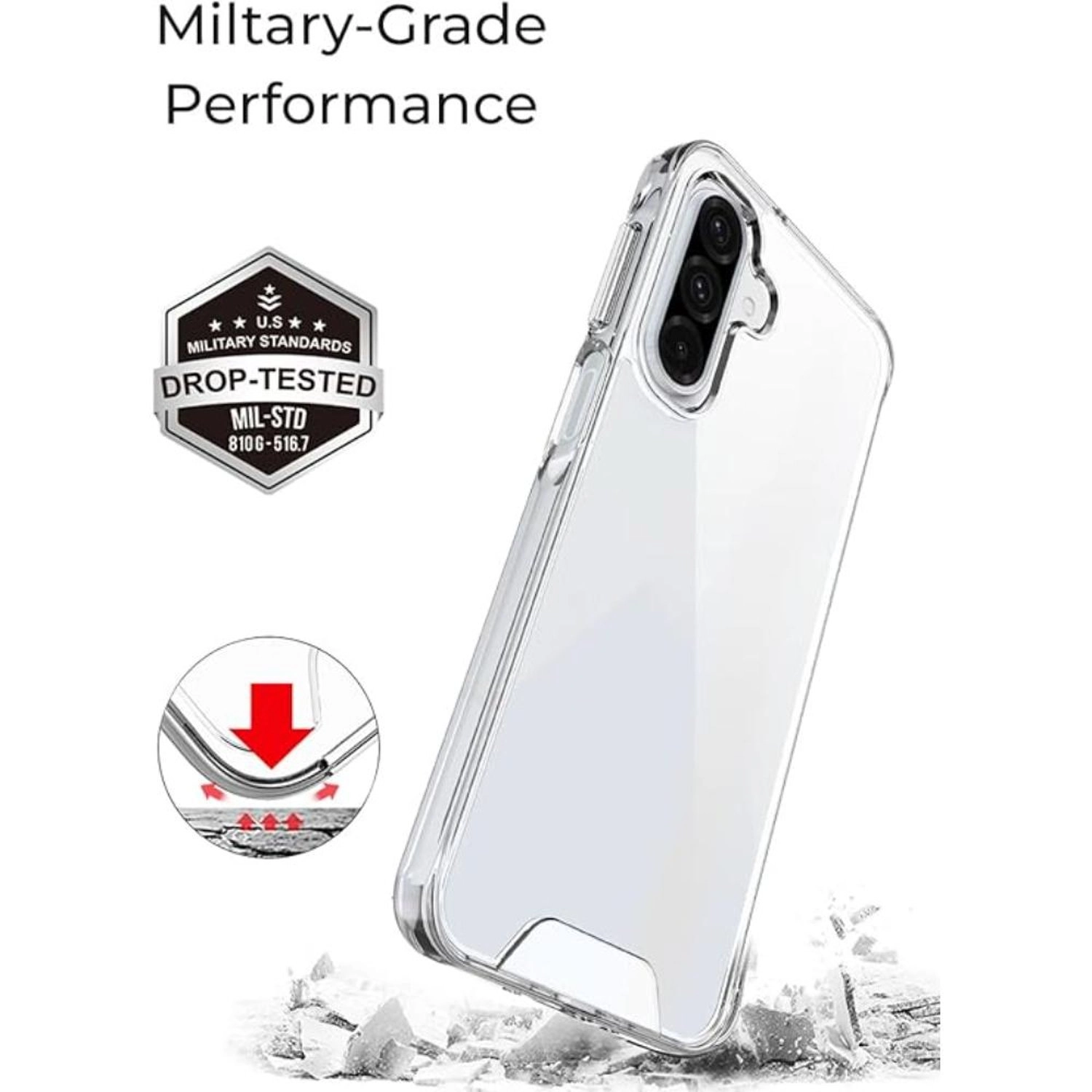 Clear case W/Screen Protector for Samsung Galaxy A26 Bundle