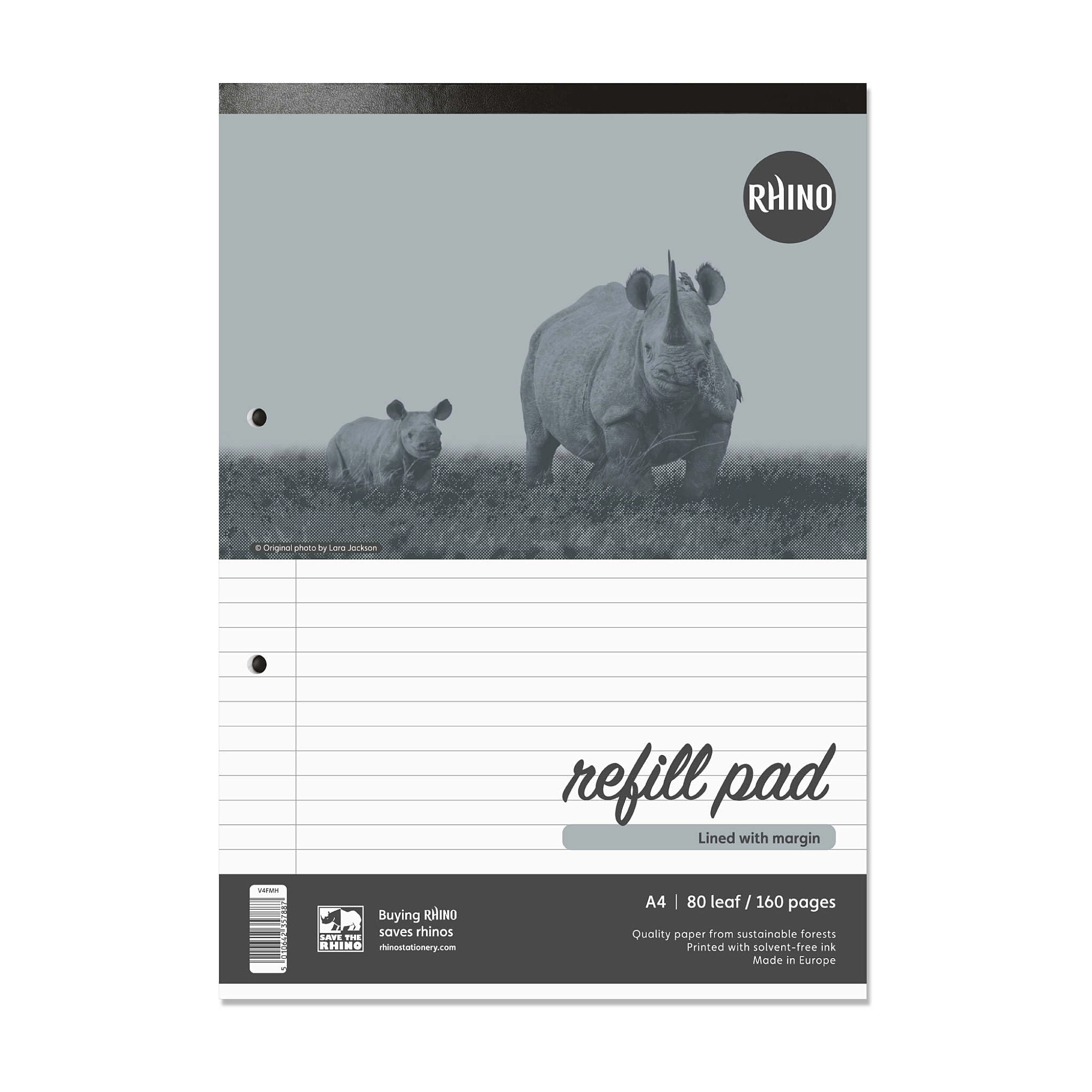 Victor Stationery Refill Pad A4 Hardcover - Lined 80 Sheets