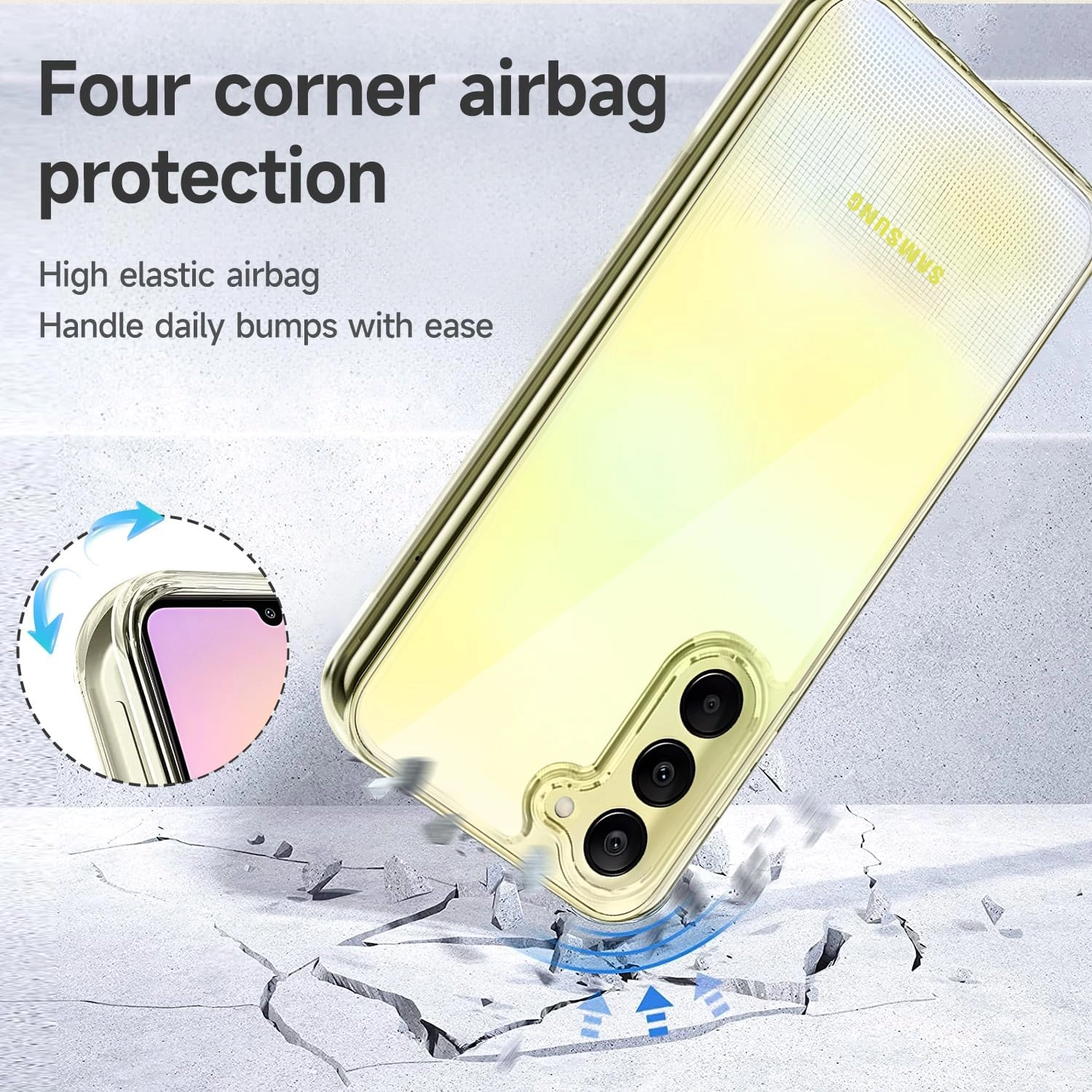 LSAMA26 Case Screen Protector for Samsung Galaxy A26 Bundle