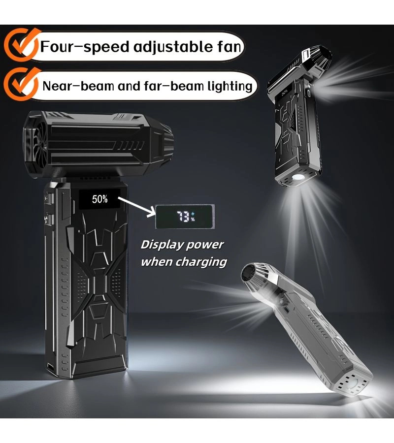 Generic Turbojet Fan - Black 4-Speed Handheld