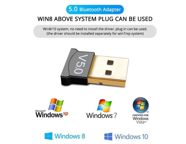 Bluetooth USB Adapter - Bluetooth 5.0 2.0 USB Interface