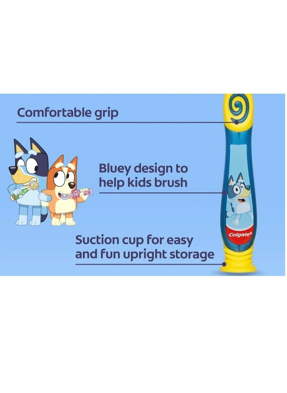 Bluey Toothbrush - Extra Soft 3-Piece Pack