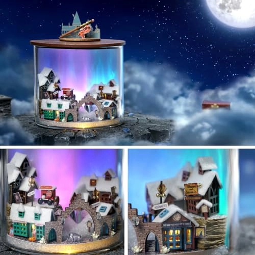 3D Wooden Puzzle Bookshelf Insert - Library of Books 1:24