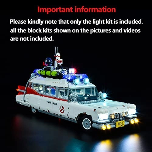 Led Lighting Kit for LEGO Ghostbusters ECTO-1 10274