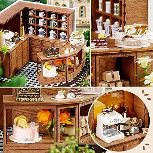 DIY Dollhouse Miniature Kit - Garden Tea House 1:24