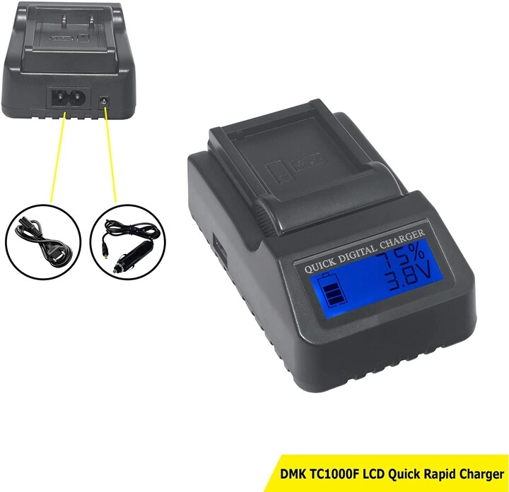DMK NP-W126S/NP-W126 LCD Quick Rapid Battery Charger