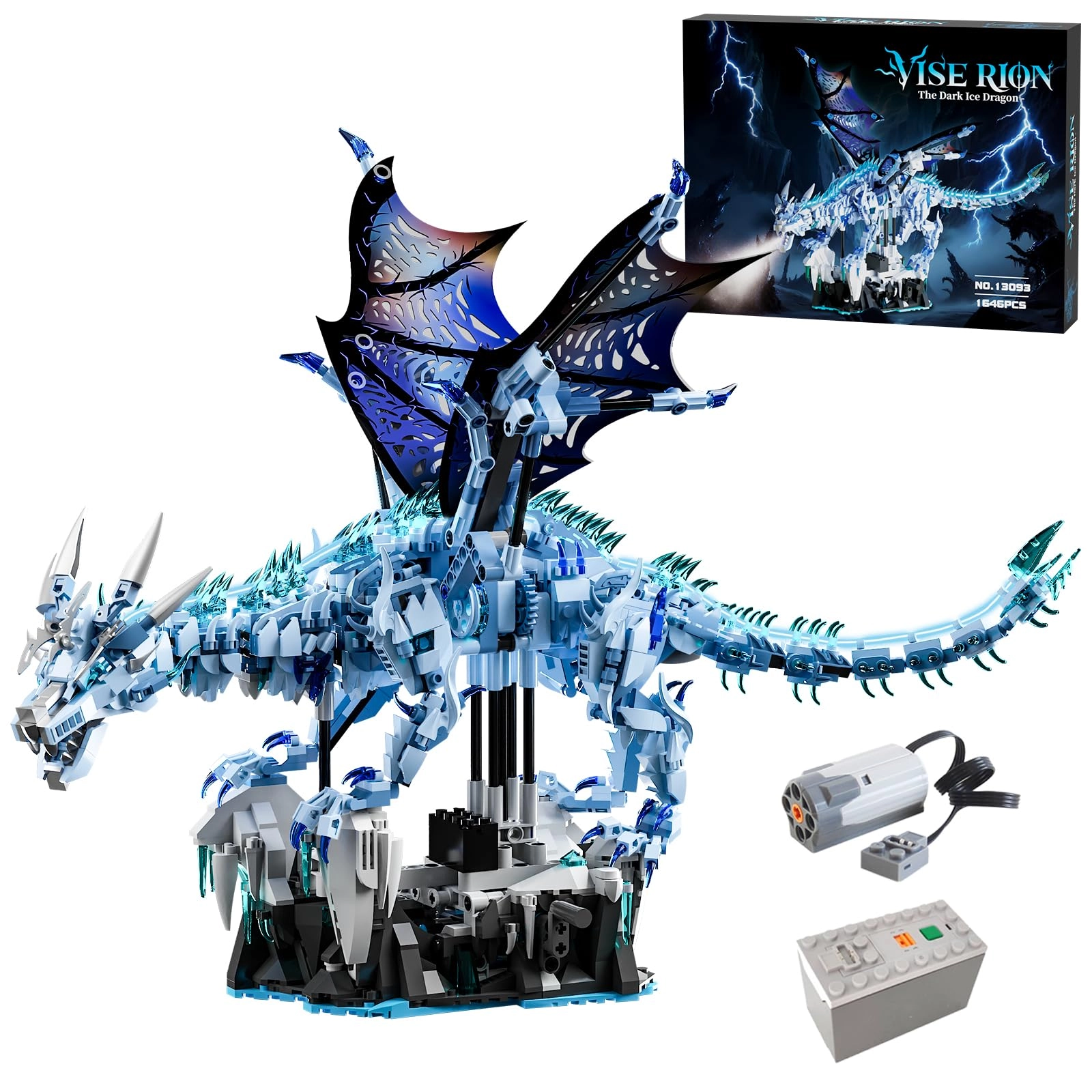 Myth Qholve Dark Ice Dragon - 1 pcs