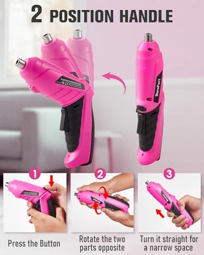Cordless Electric Screwdriver - 1300mAh