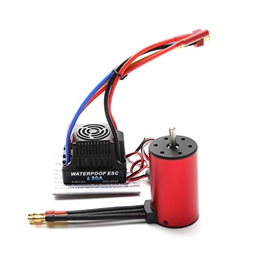 Brushless Motor - 1/8/ 1/10 Sensorless + ESC - 80A