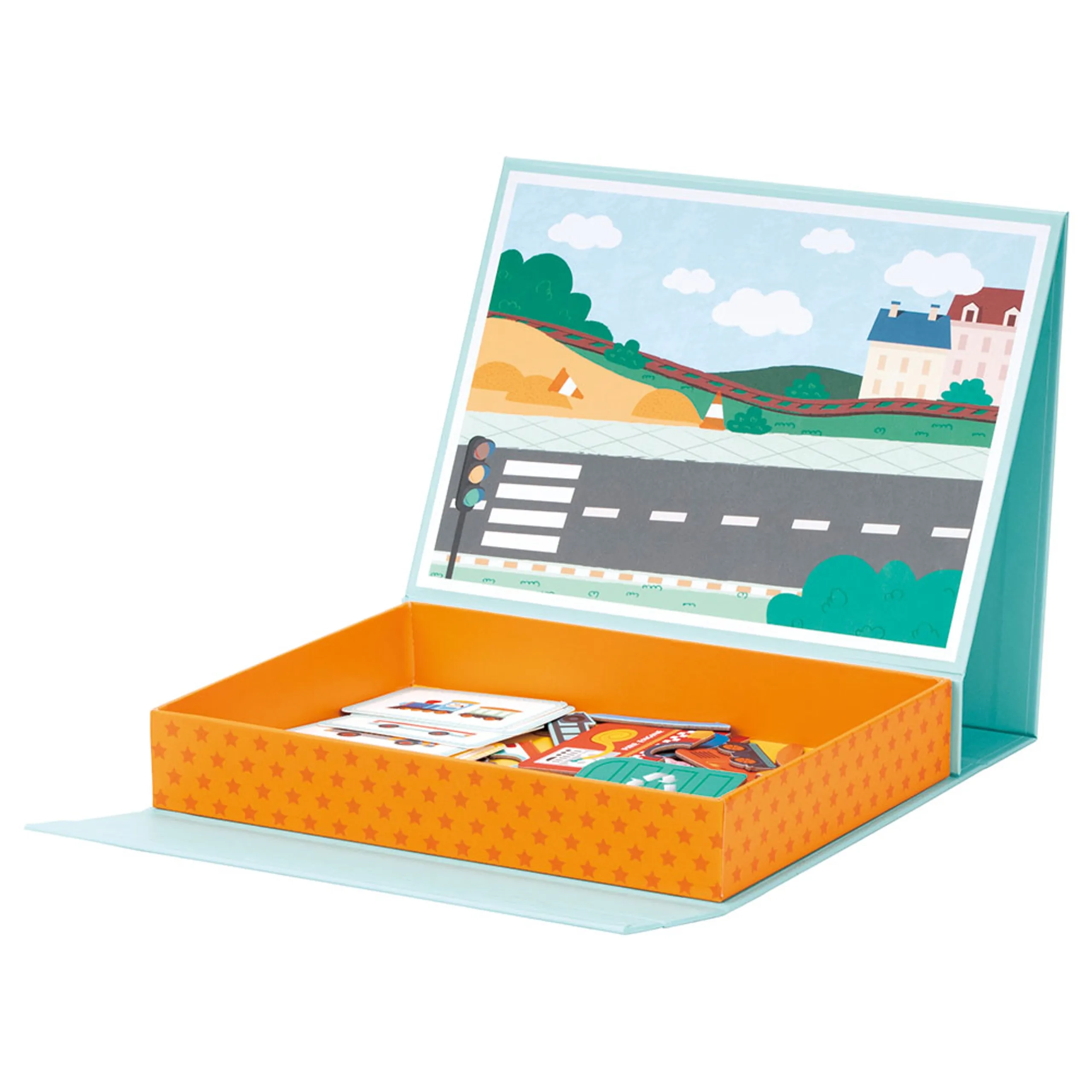 Magnetic Transport Puzzle - Suitable for 36 months & above 48 vehicle pieces