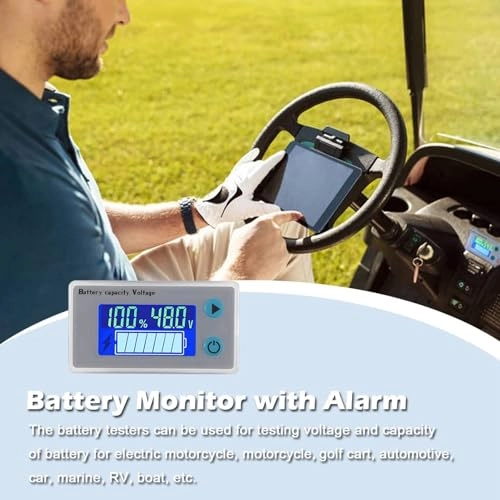 battery capacity voltage tester - 10-100V LCD
