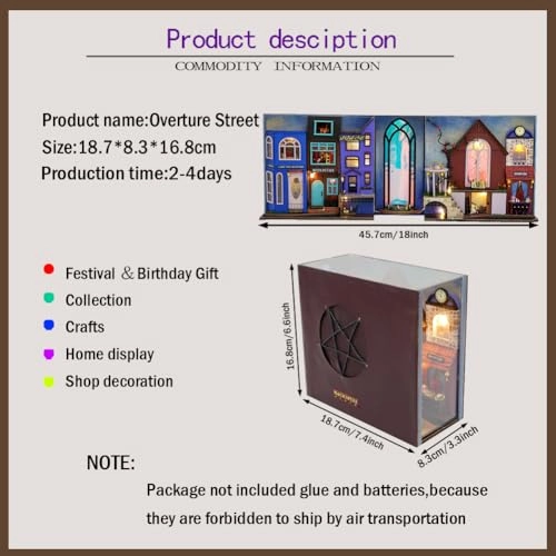 Miniature Dollhouse Kit - 1:24 Wood