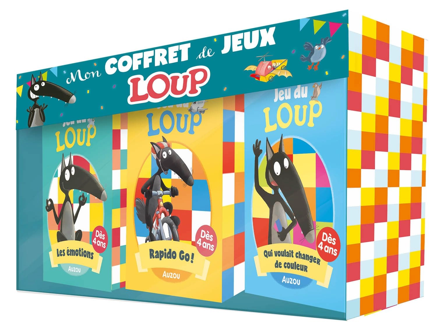 Auzou Jeu du Loup - Les émotions + Jeu du Loup - Rapido go + Jeu du Loup