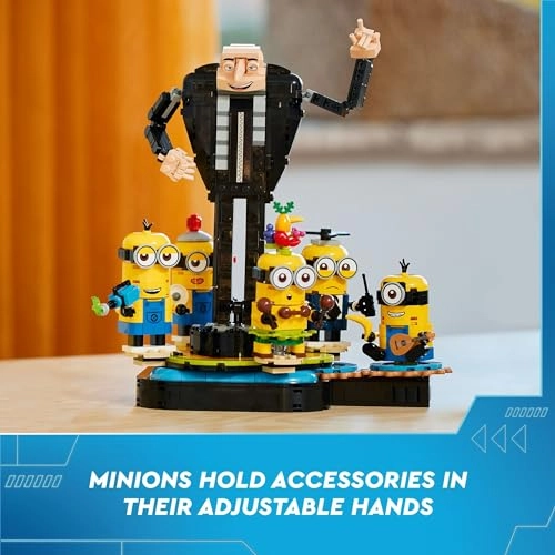 Despicable Me 4 Brick-Built Gru and Minions