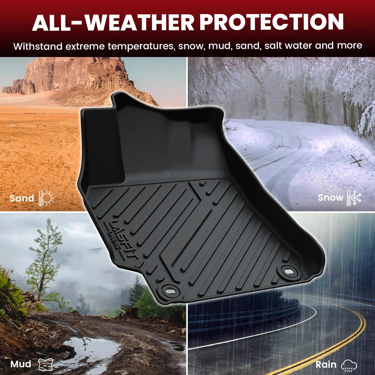 Floor Mats - Toyota Camry 2015-2017 1st & 2nd Row