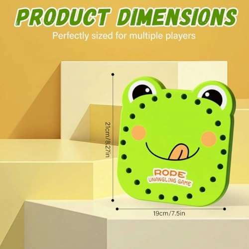 Rope Puzzle - Frog Green