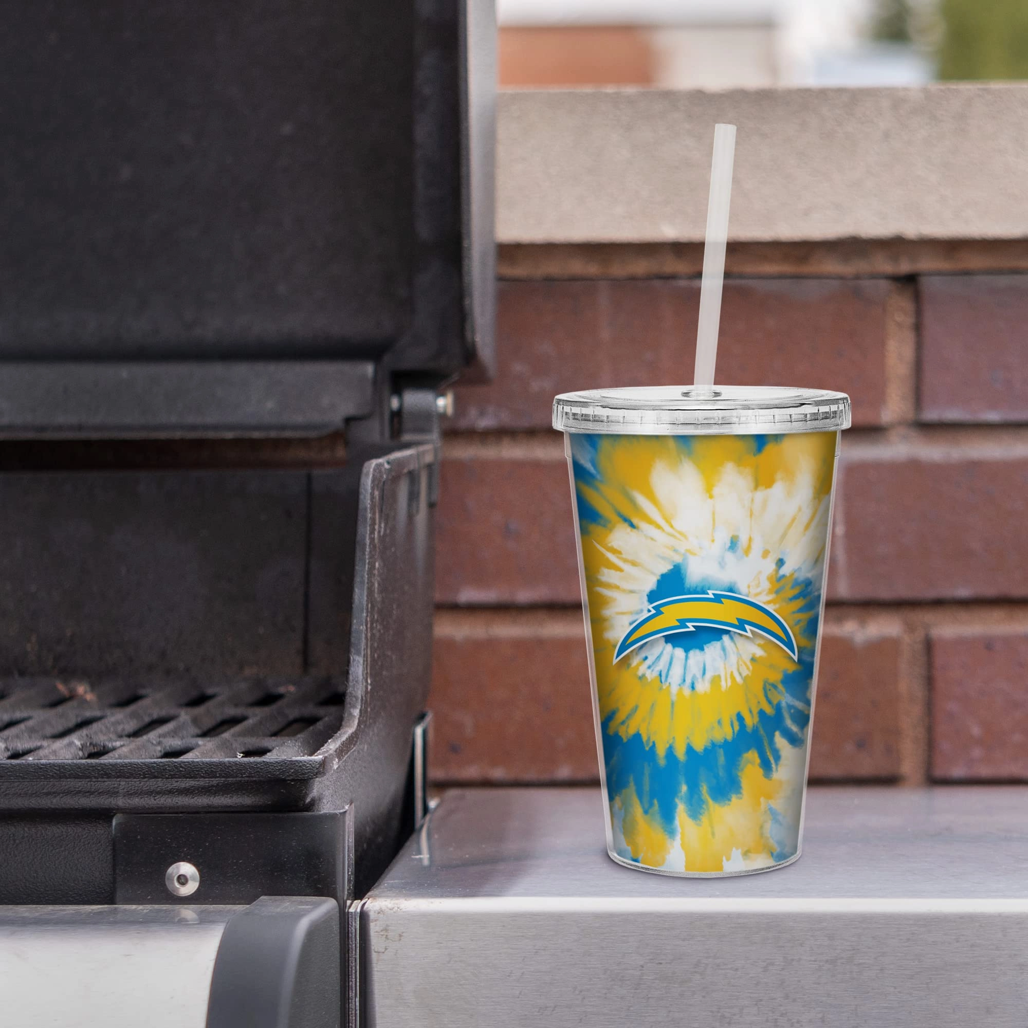 NFL Football Metallic Tie Dye Tumbler - 473ml
