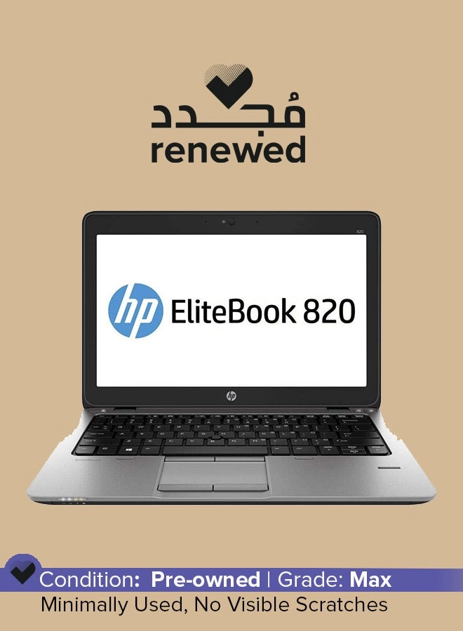 HP (Renewed) EliteBook 820 G3 - 12.5'' Core i5 8GB DDR4 256GB SSD