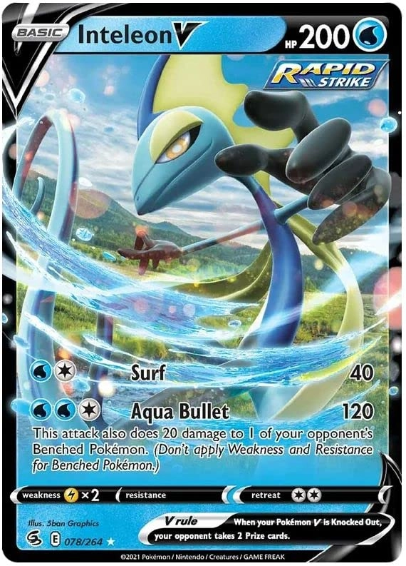 Pokémon Pokemon Inteleon V 078/264 - English + Toploader