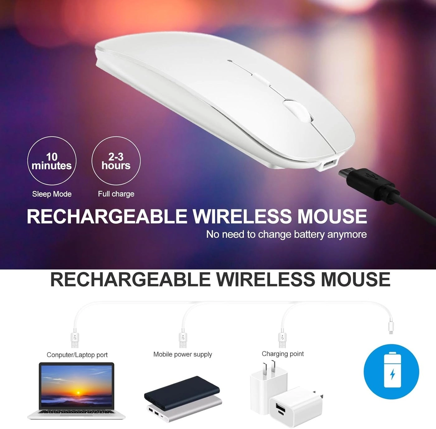 Rechargeable Mouse - Bluetooth
