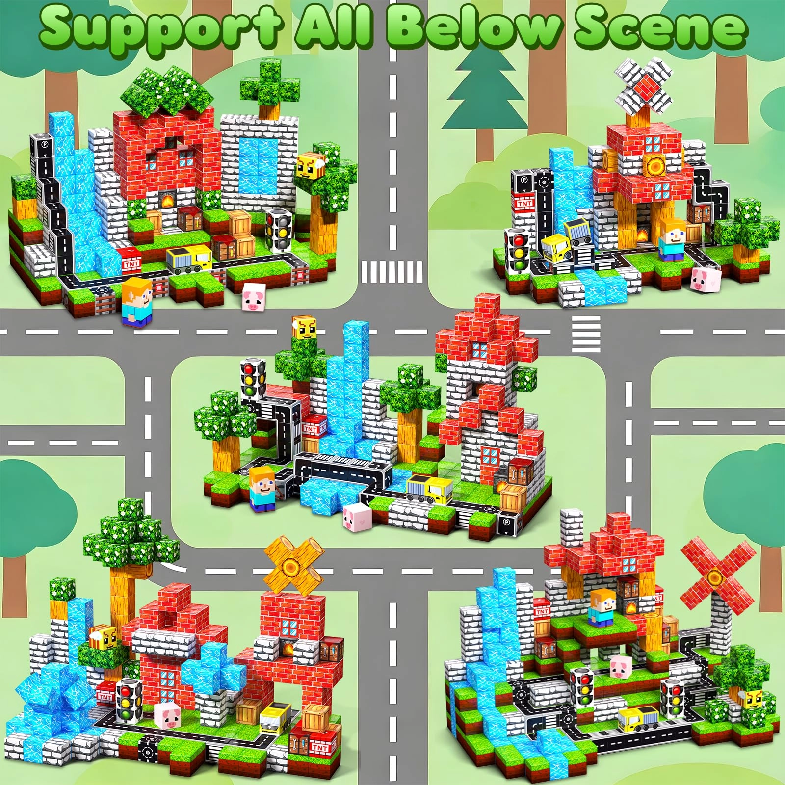 Magnetic Blocks - 100 pcs